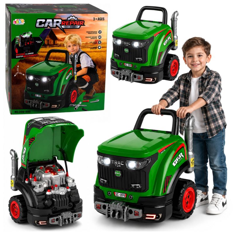 Tractor del Pequeño Mecánico con Luces y Sonidos