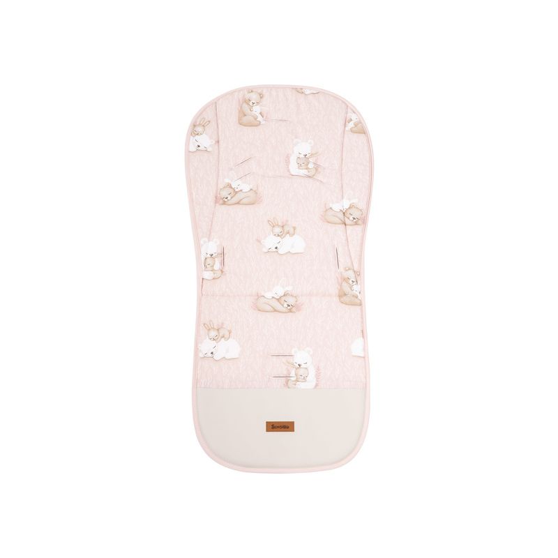 Colchoneta Reversible Silla de Paseo Muselina Oso y Conejo  Sensillo