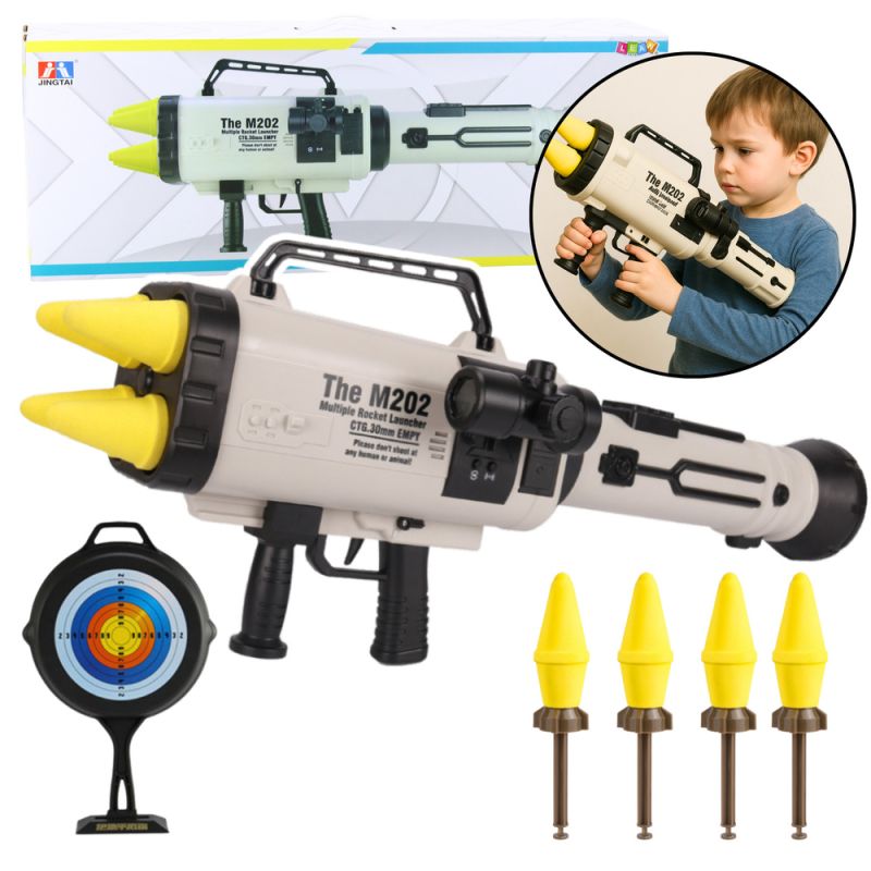 Lanzacohetes Espuma Infantil con Proyectiles 68cm