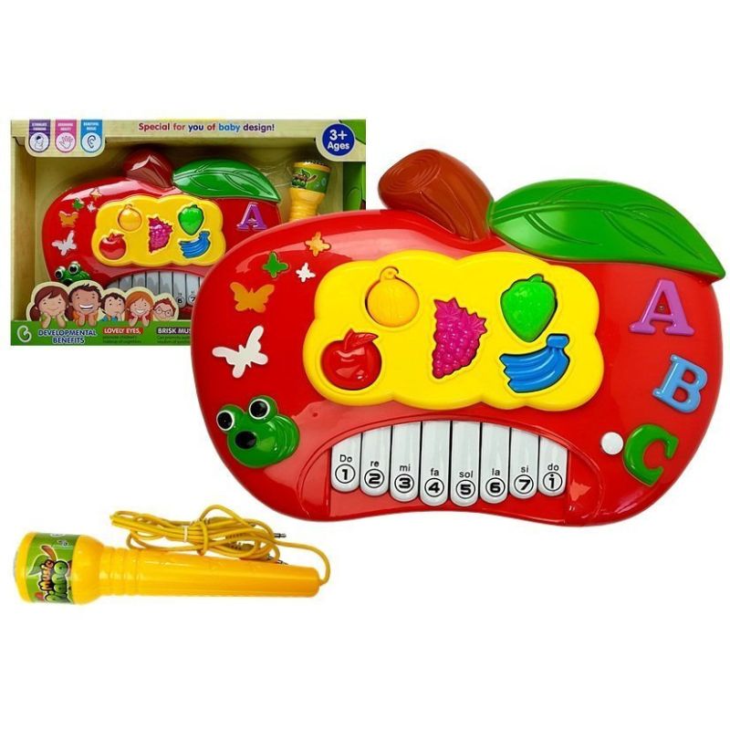 Piano Electrónico Infantil con Micrófono y Conexión a Teléfono