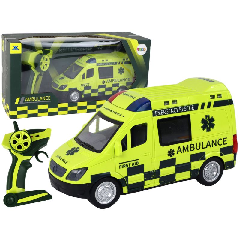 Ambulancia Amarilla Control Remoto con Luces