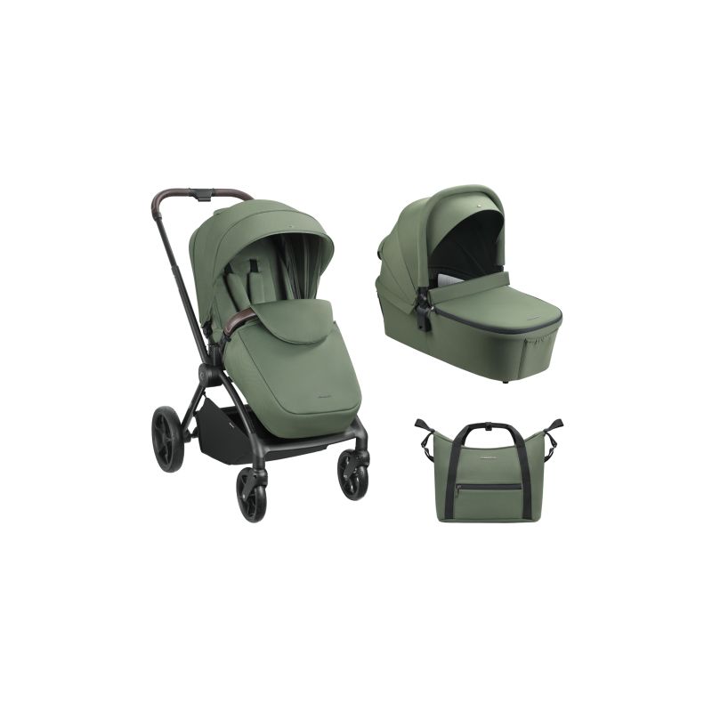 Carrito de bebé 2en1 Kikkaboo Kara Verde Militar