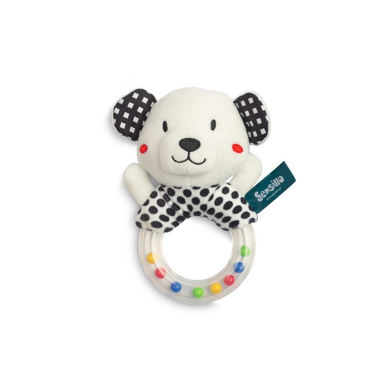 Sonajero BLACK&WHITE RATTLE BEAR Sensillo para bebés
