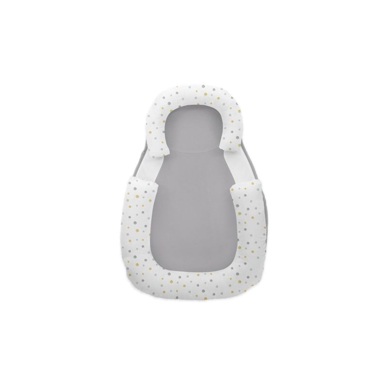 Posicionador antivuelco Kikkaboo Dots Grey para bebés
