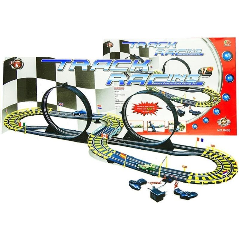 Pista de Carreras con Dos Coches y Bucles 565 cm