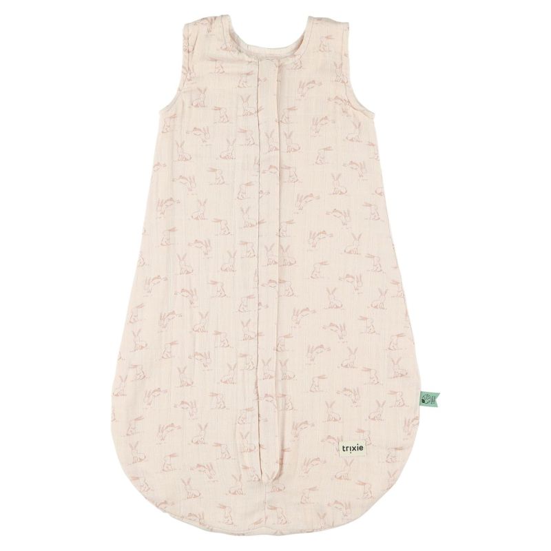 Saco de dormir muselina sin mangas Trixie - Rosy Rabbit 70cm
