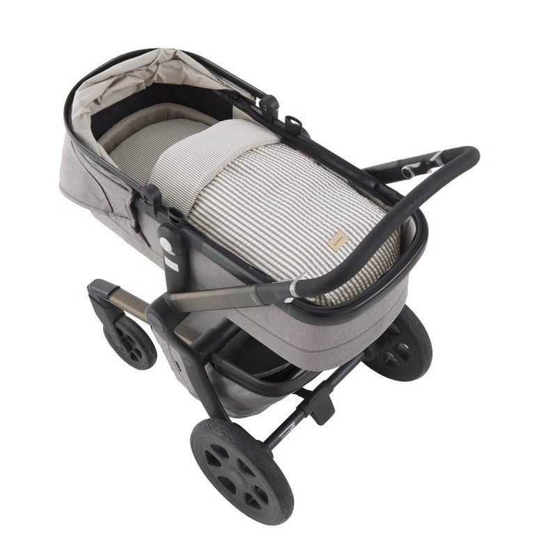 Saco Capazo + Colchoneta Derby Gris 35x80x6 Cm - Cambrass