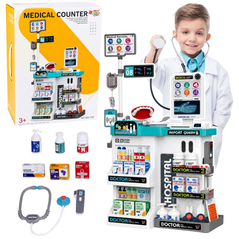 Set Médico Infantil con Mesa de Juego y Accesorios