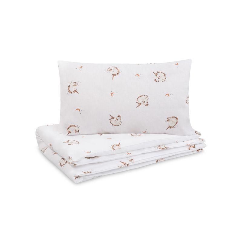 Set de Ropa de Cama Infantil 2 Piezas Cotton Unicorn Beige 100x135 – Algodón Suave