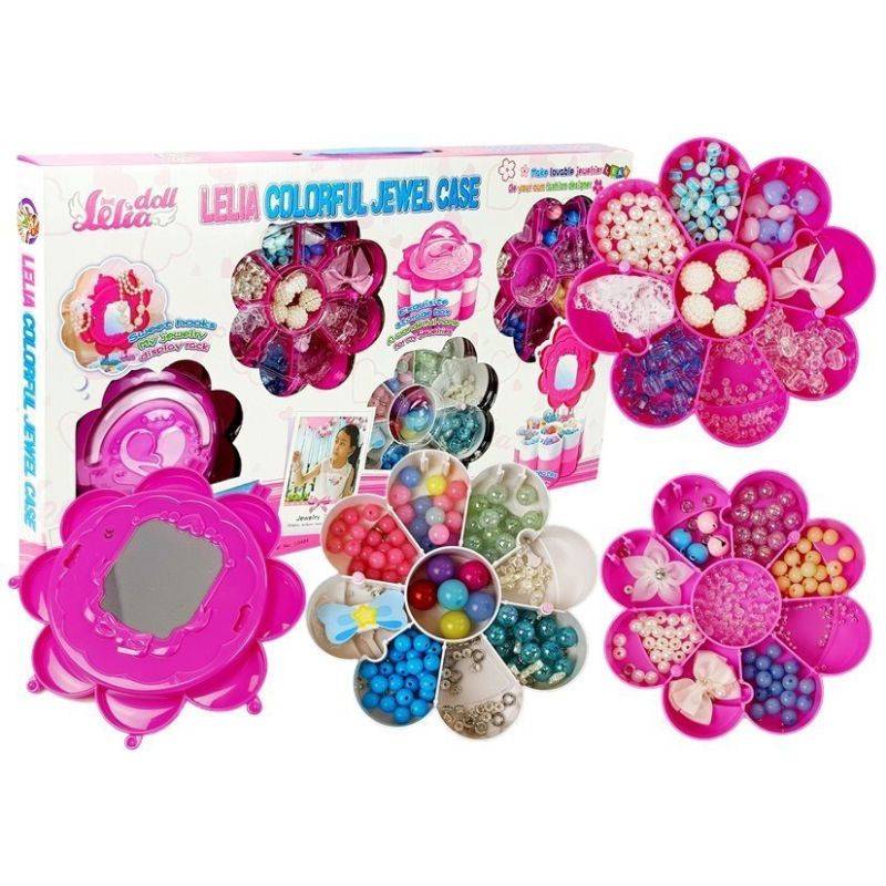 Set de Joyería DIY con Espejo Plegable