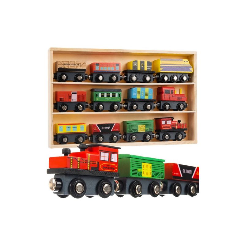 Tren de Madera Magnético 12 Piezas Kruzzel