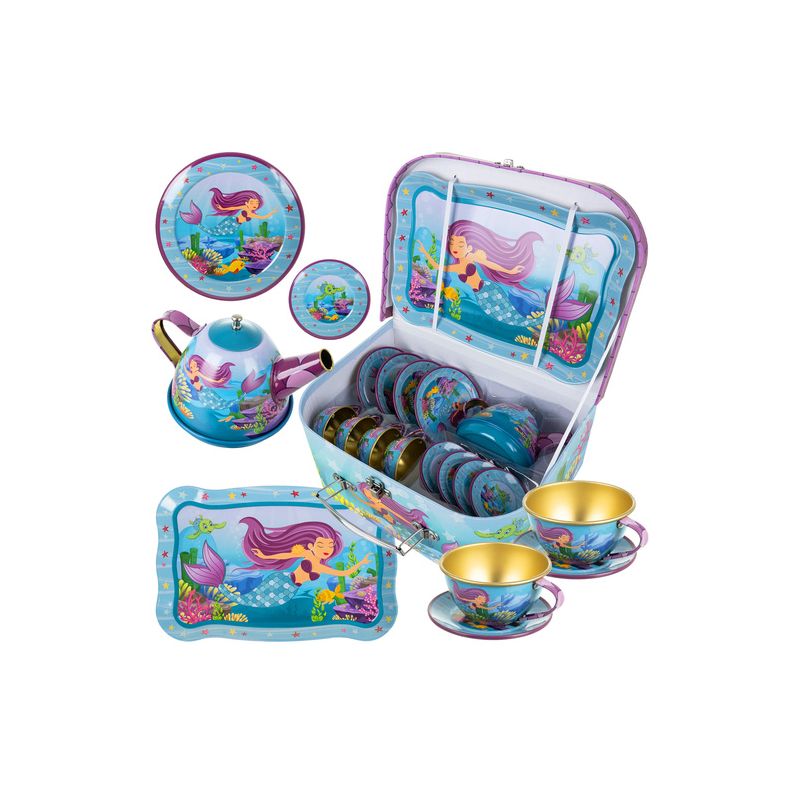 Juego de té sirena Iso trade para niños - Set de 9 piezas