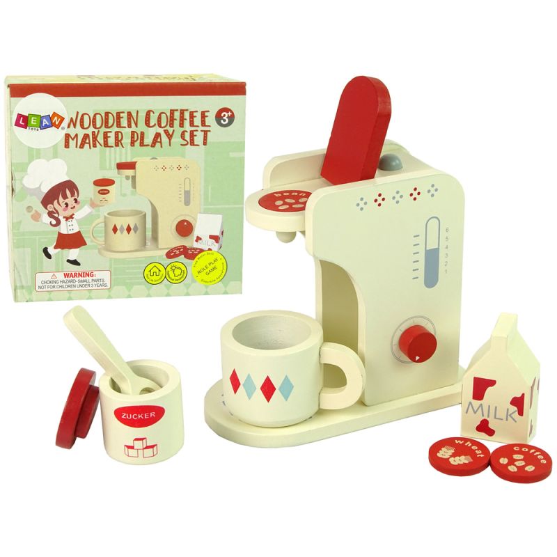Accesorios de Cafetera de Madera para Niños