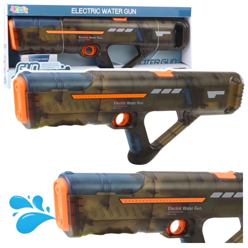 Rifle de Agua Eléctrico Recargable Transparente 55 cm