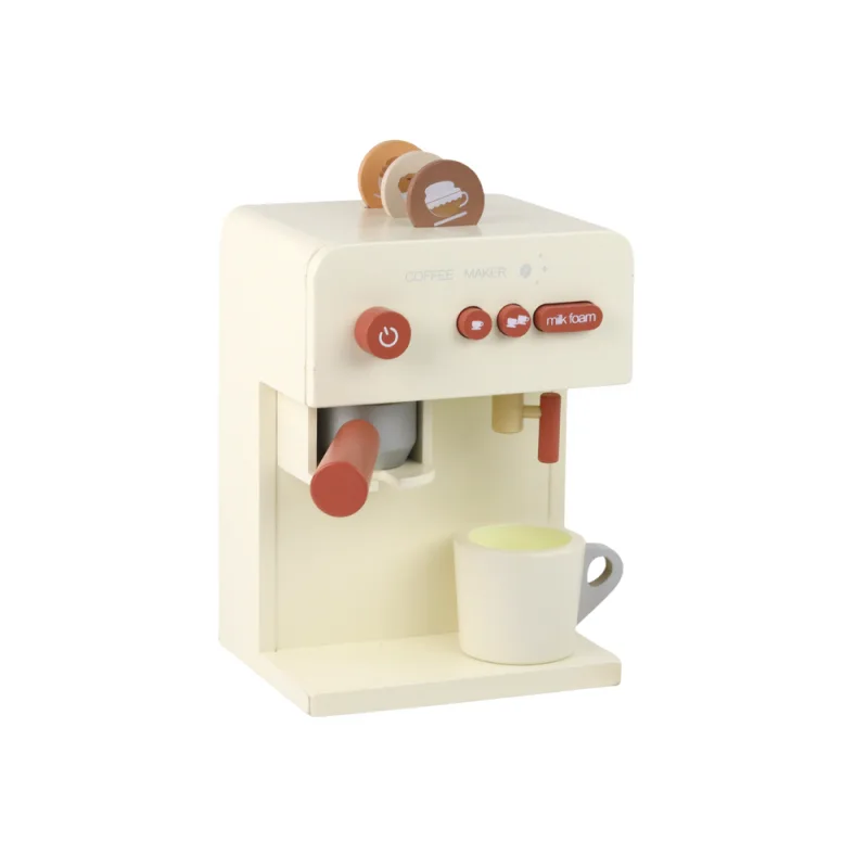Cafetera de Juguete de Madera con Accesorios