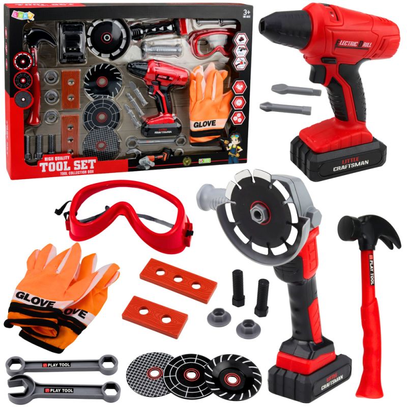 Set de Herramientas Grande para Niños con Destornillador y Molino