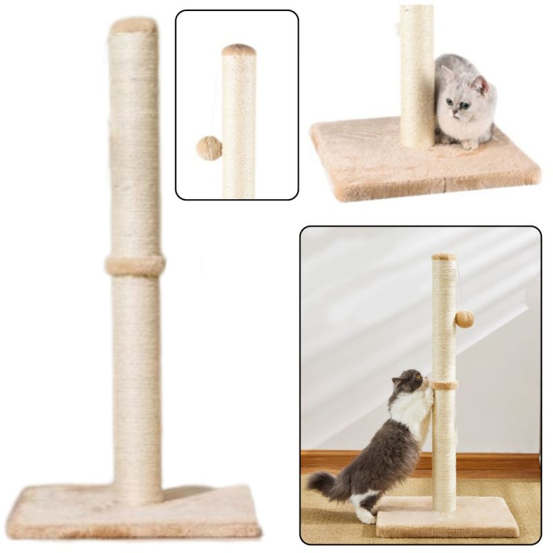 Rascador para Gatos Torre 80 cm Color Marrón Claro