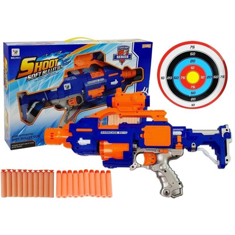 Rifle de Balas de Espuma con objetivo rotatorio 45 cm