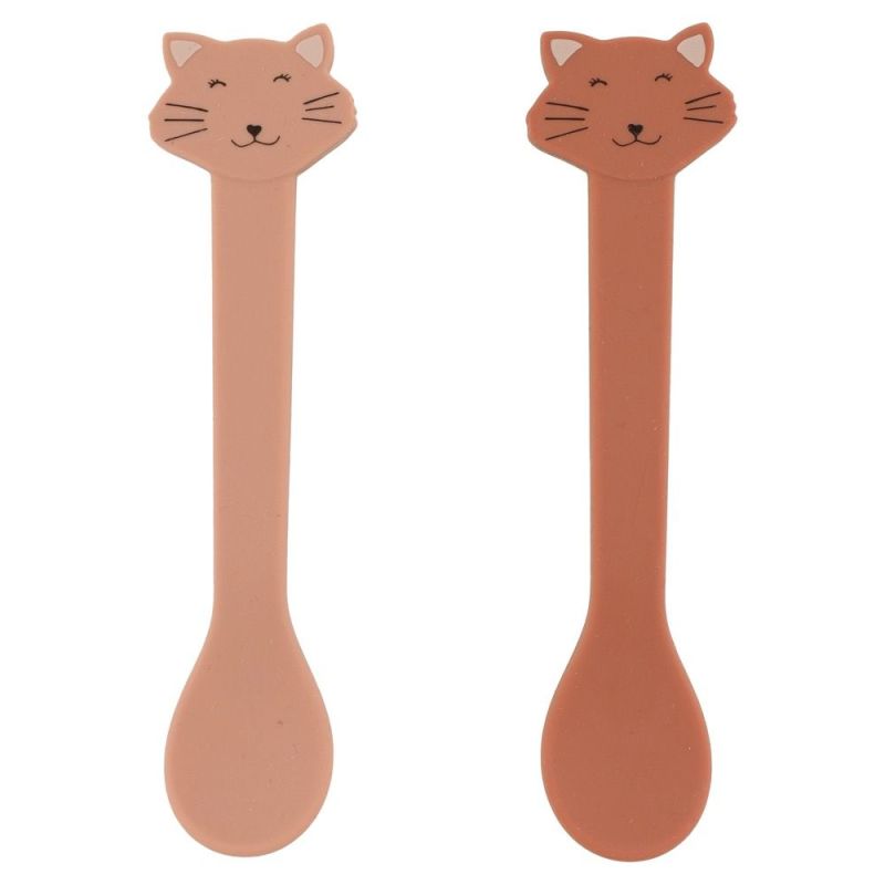 Cuchara de Silicona 2-pack Trixie - Mrs. Cat para Bebés