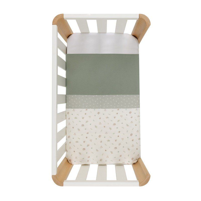 Funda Nordica Minicuna 70x77x1 Cm Calma Verde - Cambrass