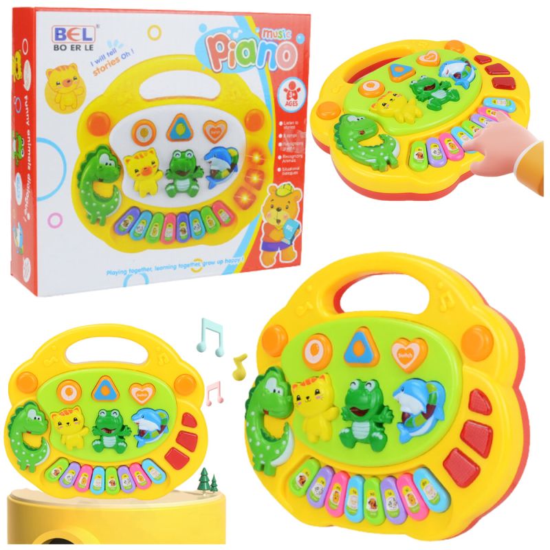 Piano Musical Interactivo con Sonidos de Animales para Niños