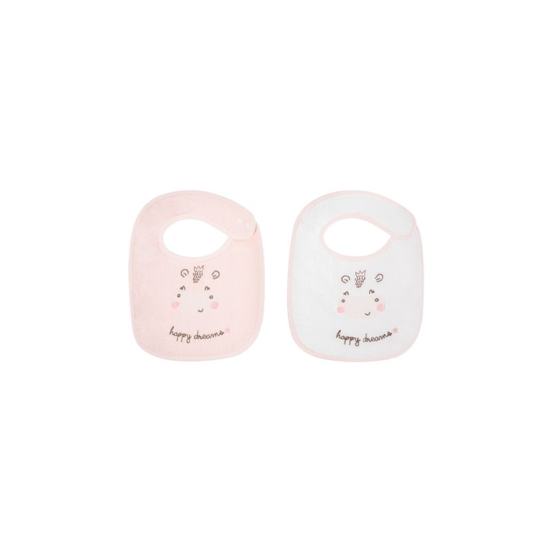 Set de 2 baberos de rizo Kikkaboo Hippo Dreams