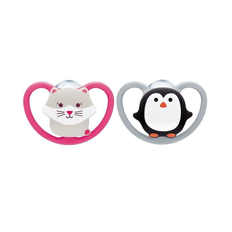 Chupetes Nuk Space para Bebés 6-18 meses - 2 Piezas