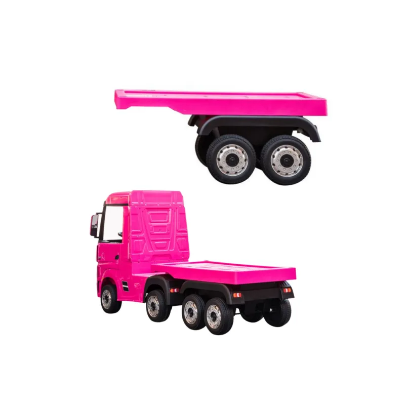 Camión Mercedes Scania Actros con Semirremolque Rosa