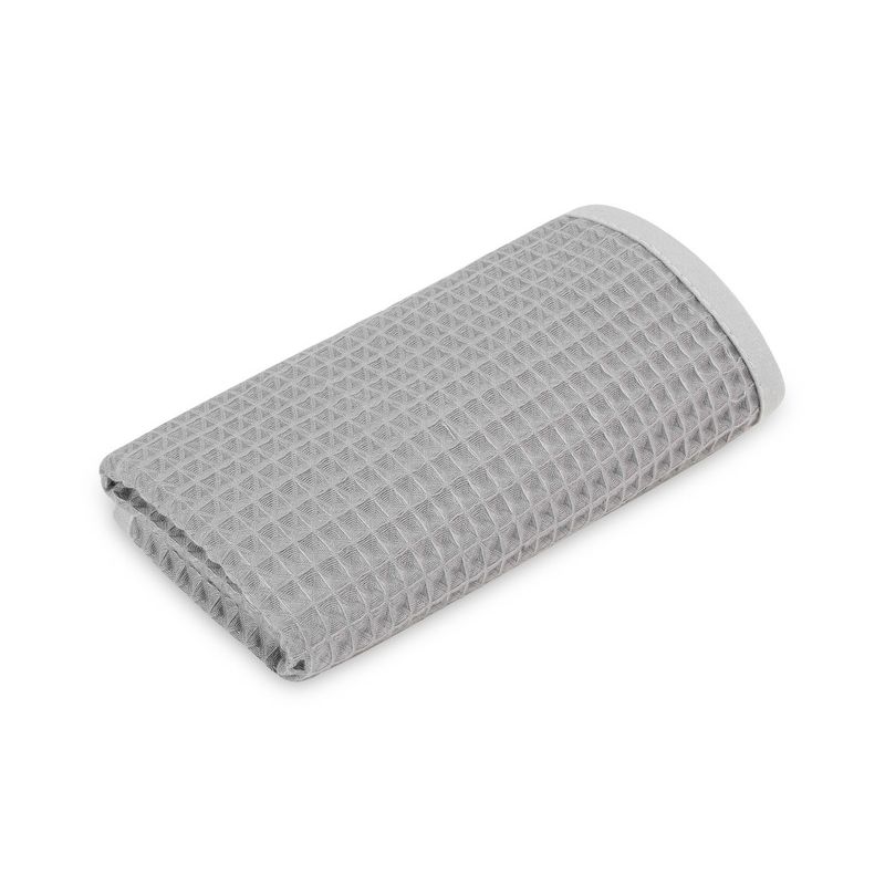 Toalla de mano infantil Sensillo waffle gris · 30x50 cm · 100% algodón · con gancho