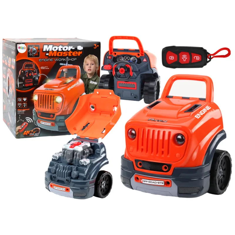 Kit de Desmontaje de Motor de Coche Naranja para Niños
