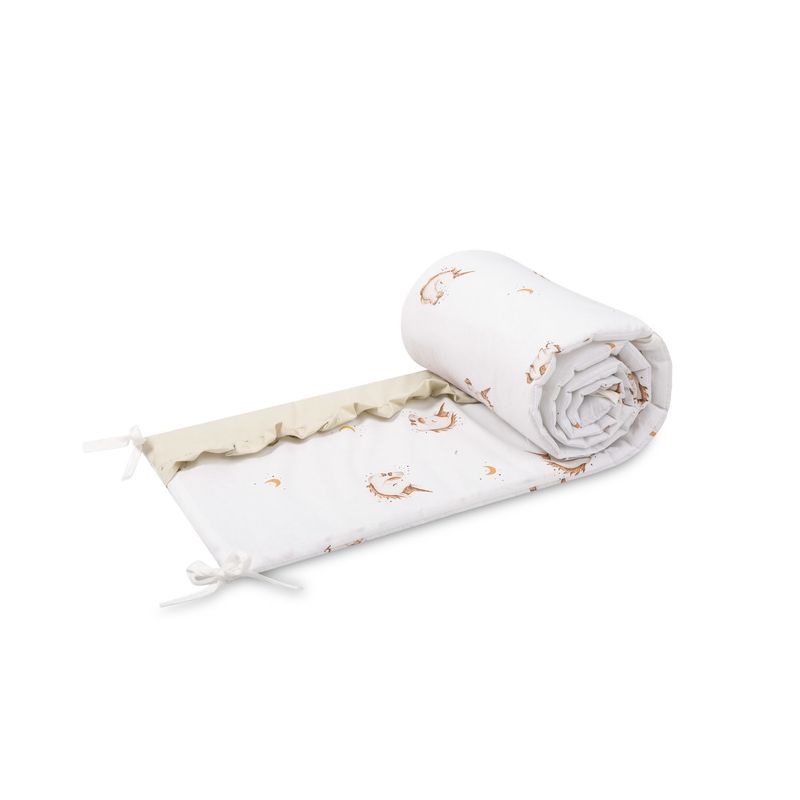 Protector de Cuna Sensillo Unicornio Beige para Bebé