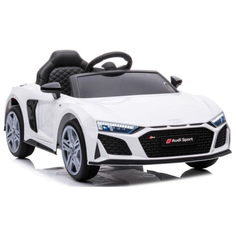 Coche Eléctrico Infantil Audi R8 Blanco con Control Remoto