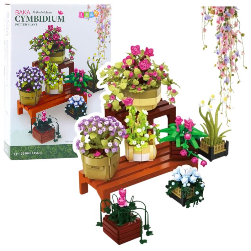 Set de Construcción Cymbidium Flores en Macetas 1446 Piezas LEAN Toys