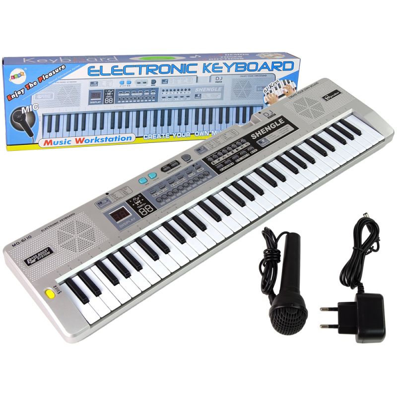 Teclado Infantil con Micrófono y 61 Teclas