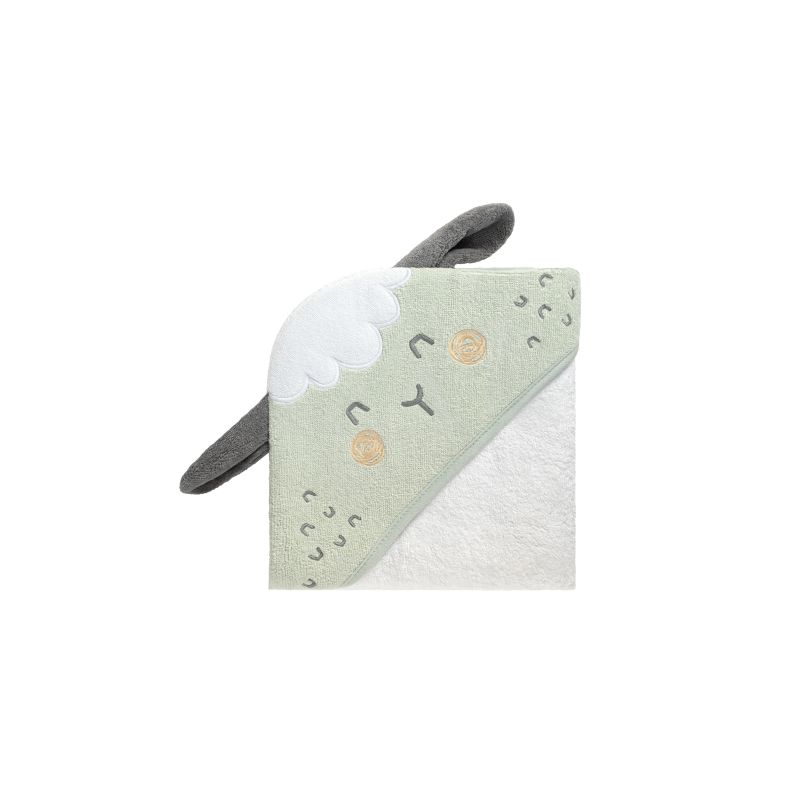 Toalla con capucha Kikkaboo Sleepy Sheep 90x90 cm