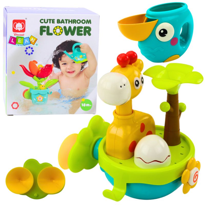Juguete de Baño Interactivo con Jirafa y Ventosas Coloridas