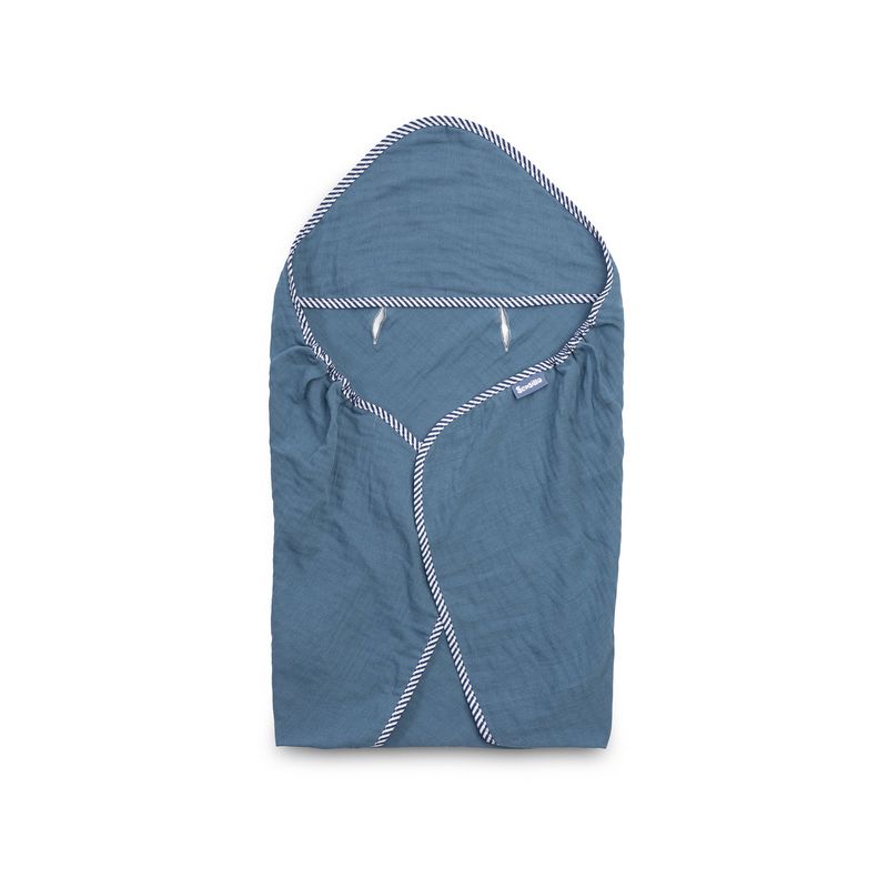 Manta Envolvente de Muselina Sensillo 75x75 cm Azul
