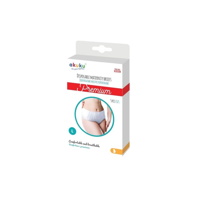 Muselinas desechables postparto Akuku, talla L - 5 unidades