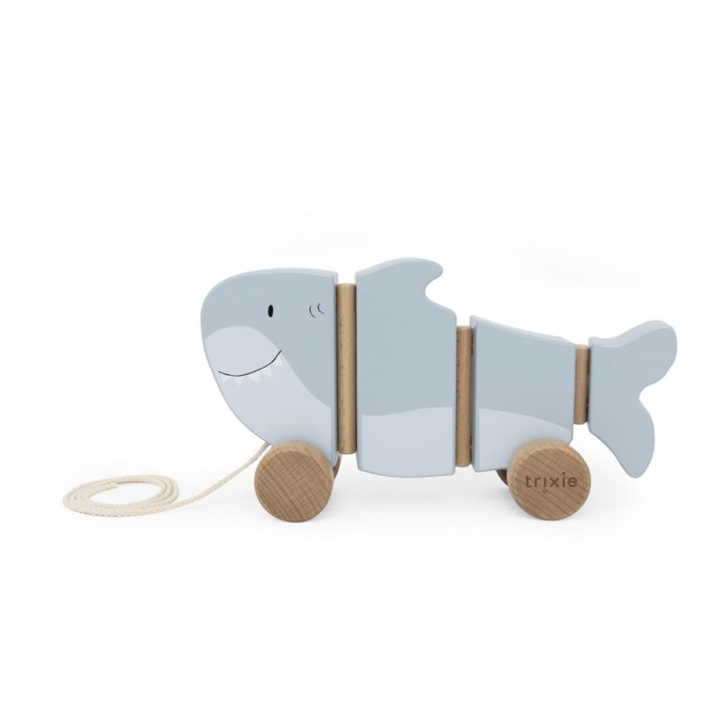 Juguete de madera para arrastrar Trixie - Mr. Shark