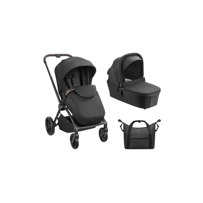 Carrito de bebé 2en1 Kikkaboo Kara Negro 2025