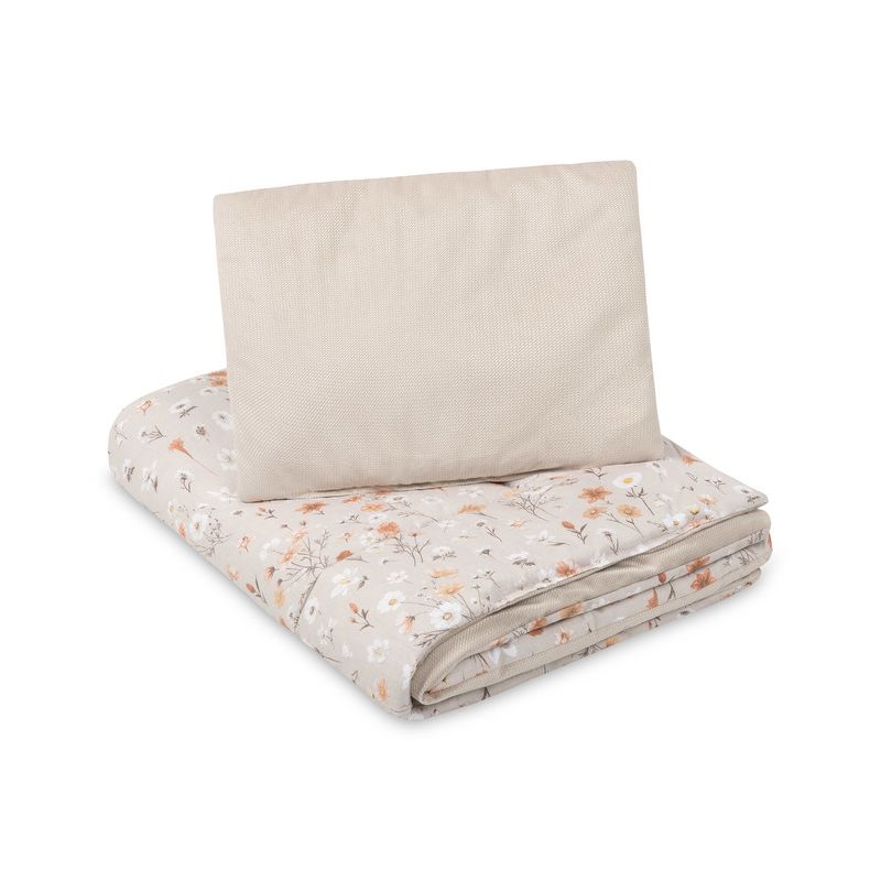 Set de Cuna Reversible Velvet Bloom Beige Sensillo