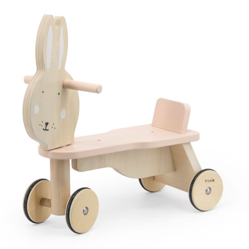Bicicleta de madera 4 ruedas Trixie - Mrs. Rabbit