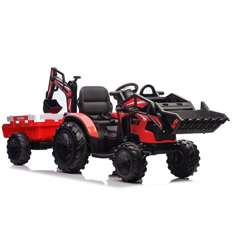 Excavadora Eléctrica con Remolque SX2068 Roja