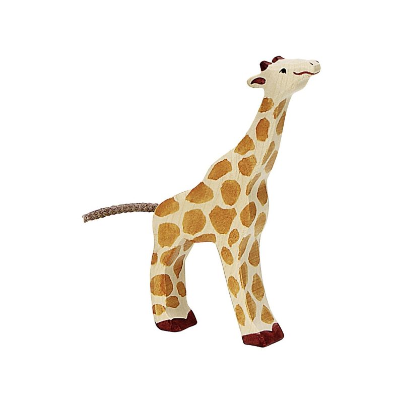 Figura de madera Jirafa Pequeña Pastando Holztiger