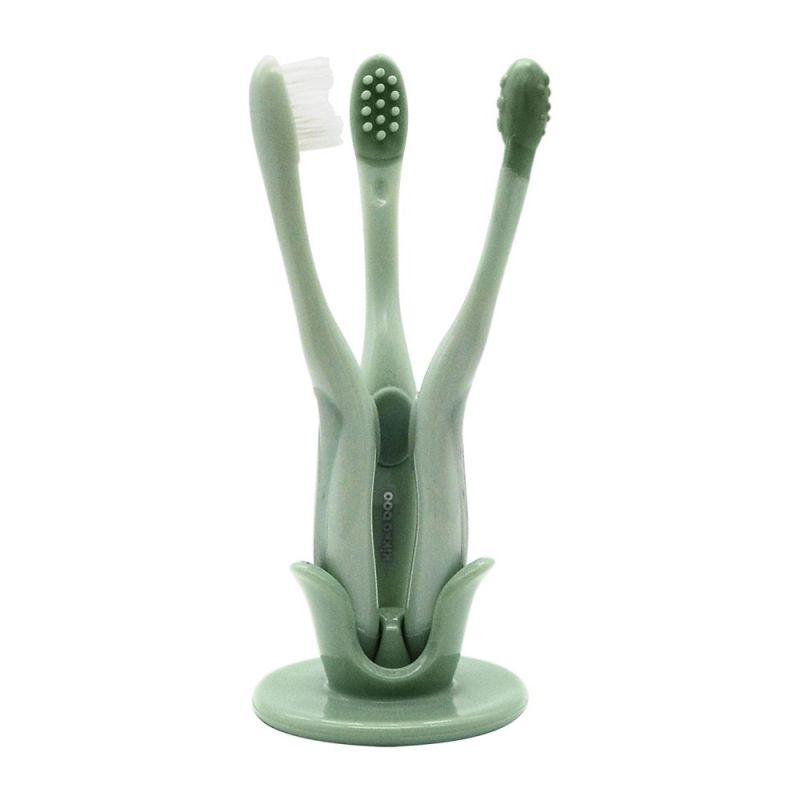 Juego de cepillos de dientes para bebés 3 piezas