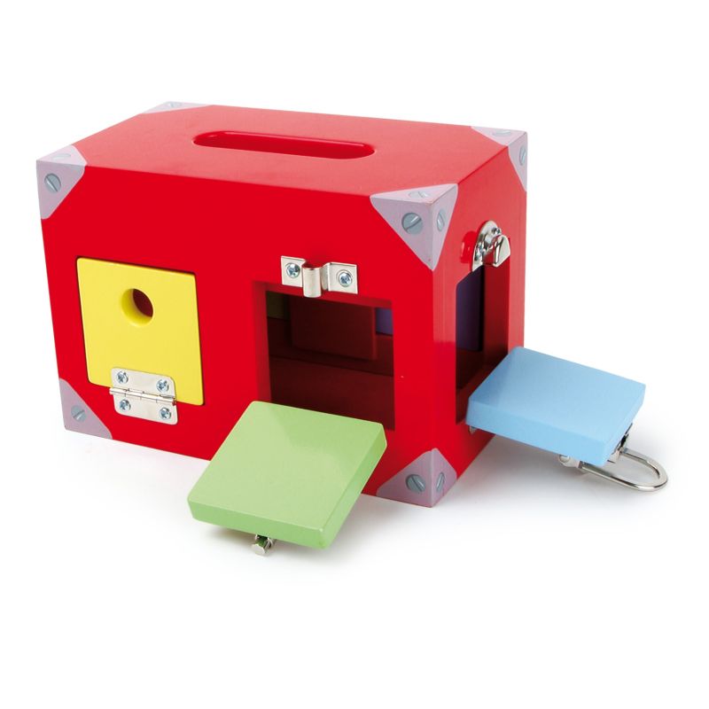 Juego de motricidad, Caja de cerraduras - 3 años y +