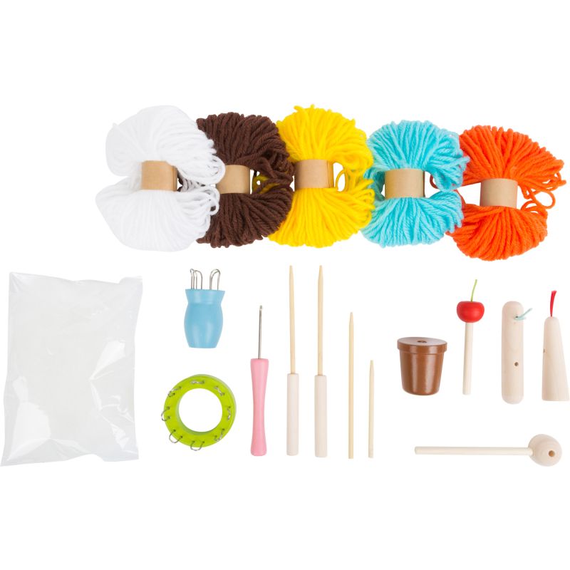Juego de tejer con Varios accesorios y Elementos de madera