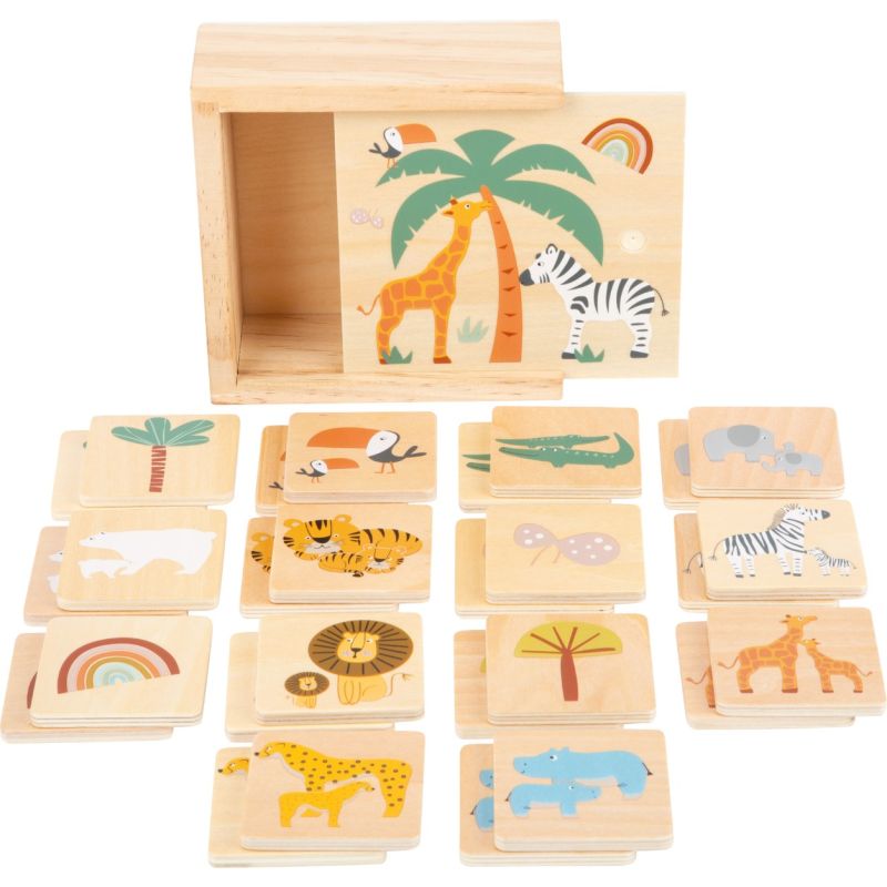 Juego de madera Memo Safari