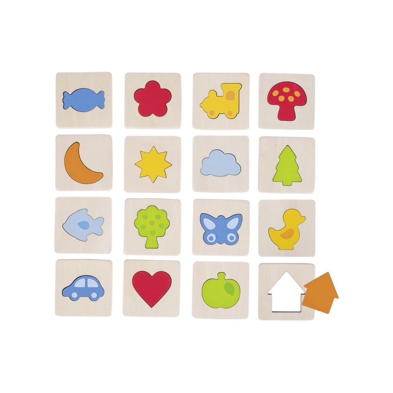 Juego de memoria, palpar formas