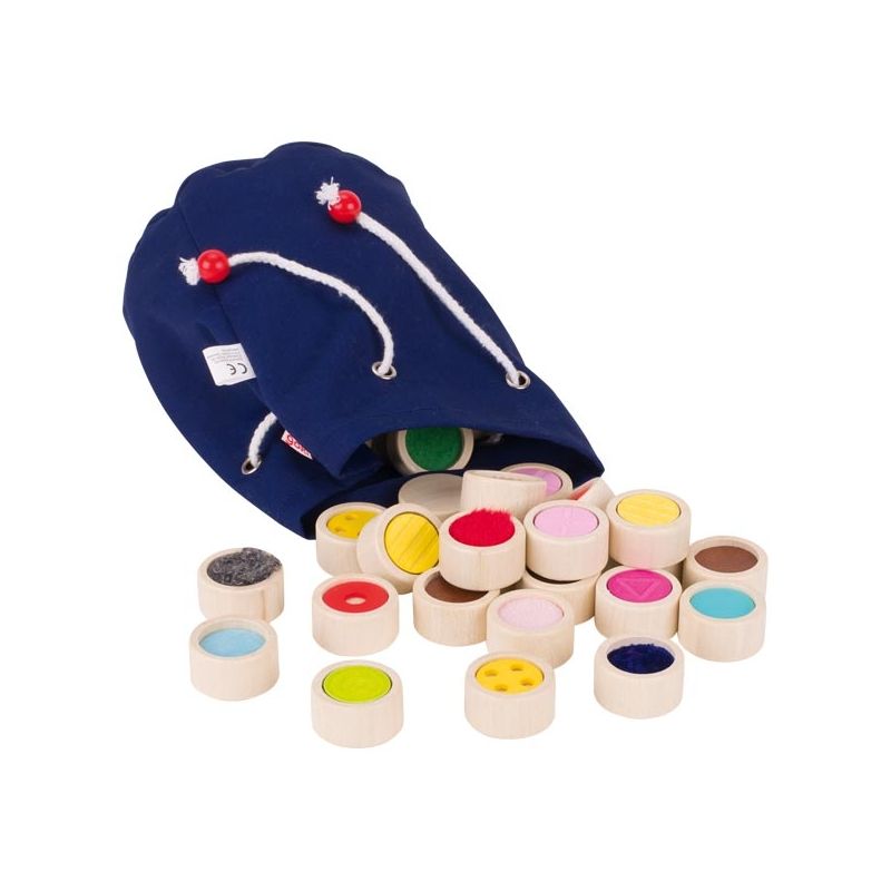 Juego de memoria táctil en bolsa de algodón , Goki